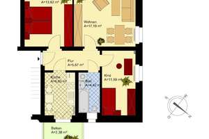 Schick sanierte 3-Zimmer-Wohnung mit Balkon. – Hans-Thoma-Straße 7, 1217 Leubnitz-Neuostra, Dresden – Vorschaubild 2