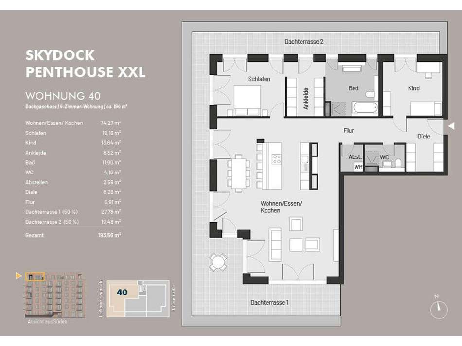 Grundriss WE 40