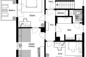 Bezugsfreies, teilweise renovierungsbedürftiges EFH mit Garten und Garage in KN-Fürstenberg – Die vollständige Adresse der Immobilie erhältst du vom Anbieter., 78467 Fürstenberg, Konstanz – Vorschaubild 34