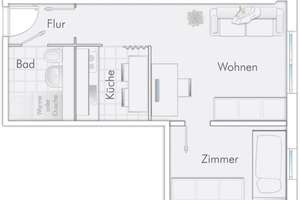 Klein aber fein: 2-Zimmer-Wohnung in Rostock – 18106 Schmarl, Rostock – Vorschaubild 7