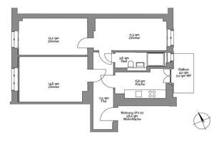 3-Zimmer-Wohnung mit Balkon in Dresden – Die vollständige Adresse der Immobilie erhältst du vom Anbieter., 1129 Pieschen-Nord/Trachenberge, Dresden – Vorschaubild 8