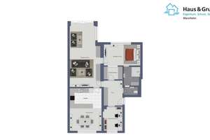 Für Selbstnutzer: Grün, ruhig & zentral – 3-Zimmer-Traumwohnung in bester Innenstadtlage – Die vollständige Adresse der Immobilie erhältst du vom Anbieter., 68161 Innenstadt/Jungbusch, Mannheim – Vorschaubild 25