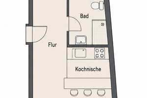 Helle 2-Zimmer-Wohnung mit Balkon, Aufzug und Tiefgaragenstellplatz in Köln-Marienburg – 50968 Marienburg, Köln – Vorschaubild 8