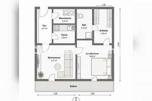 Tauschwohnung: 55 m² Wohnung in Köln, Porz
