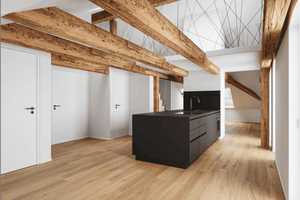 Erstbezug-Exklusive Neubau-Dachgeschosswohnung mit Dachterrasse, Kamin u. hochwertiger Ausstattung  – Bahnhofstr. 24, 86150 Augsburg – Vorschaubild 2