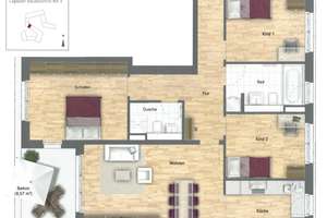 Helle 4-Zimmerwohnung mit Loggia & Einbauküche am Mattoneplatz – sehr gute Anbindung – 81673 Echarding, München – Vorschaubild 20