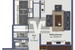 HEIDELBERG-BOXBERG: Modernisierte 3-Zimmer-ETW mit Balkon in guter Lage! – 69126 Boxberg, Heidelberg – Vorschaubild 12