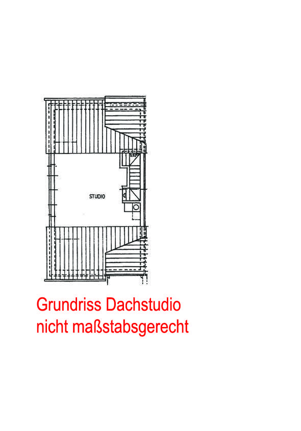 Grundriss Dachstudio