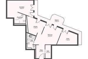 Einzigartige 3-Zimmer-Wohnung mit exklusiver Ausstattung in ruhiger Innenhoflage – Theresienstraße 71 E, 80333 Augustenstraße, München – Vorschaubild 13