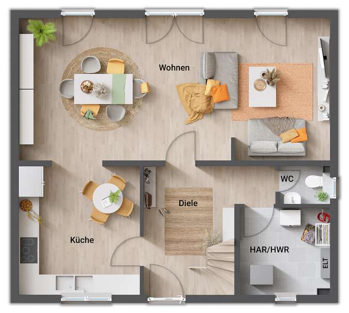 8 - Grundriss-Einfamilienhaus-