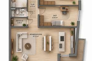 Designwohnung am Michelsberg – Luxus in Bestlage von Ulm – Die vollständige Adresse der Immobilie erhältst du vom Anbieter., 89073 Mitte, Ulm – Vorschaubild 22