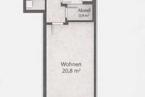 1-Zi. Wohnung (37 m²) - Umgebung S-Bahn Thesdorf