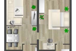 Ideal für Paare - 2-Raum-Wohnung mit Balkon – Str. Usti nad Labem 97, 9119 Kappel, Chemnitz – Vorschaubild 5
