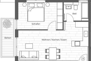 **Besichtigung am 21.05. um 17 Uhr**Moderne 2 ZKB inkl. EBK / Balkon in ruhiger Lage von Hadern – Rodensteinstr. 8, 81375 Neuhadern, München – Vorschaubild 6