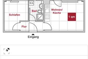 Azubi- und Studentenangebot! Kleine 2 Zimmer Wohnung – Prohliser Allee 29, 1239 Prohlis-Süd, Dresden – Vorschaubild 2