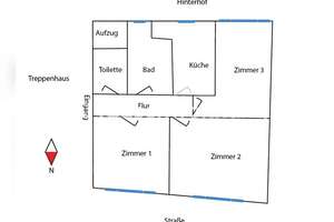 Tauschwohnung: 3-Zimmer-Wohnung in Köln Nähe Rudolfplatz – Die vollständige Adresse der Immobilie erhältst du vom Anbieter., 50676 Altstadt/Süd, Köln – Vorschaubild 2