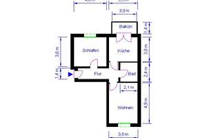 2-Zimmerwohnung Magdeburg – Morgenstr. 24, 39124 Neue Neustadt, Magdeburg – Vorschaubild 2