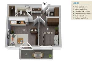HEIMAT 8 Wohnung 5 – Die CITYWOHNUNG  – Die vollständige Adresse der Immobilie erhältst du vom Anbieter., 85551 Kirchheim bei München – Vorschaubild 7