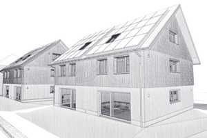 Neubau - Exklusive Doppelhaushälften als AUSBAUHAUS in Holzbauweise - provisionsfrei – Laisackerweg 4-6, 79244 Breisgau-Hochschwarzwald (Kreis) – Vorschaubild 3