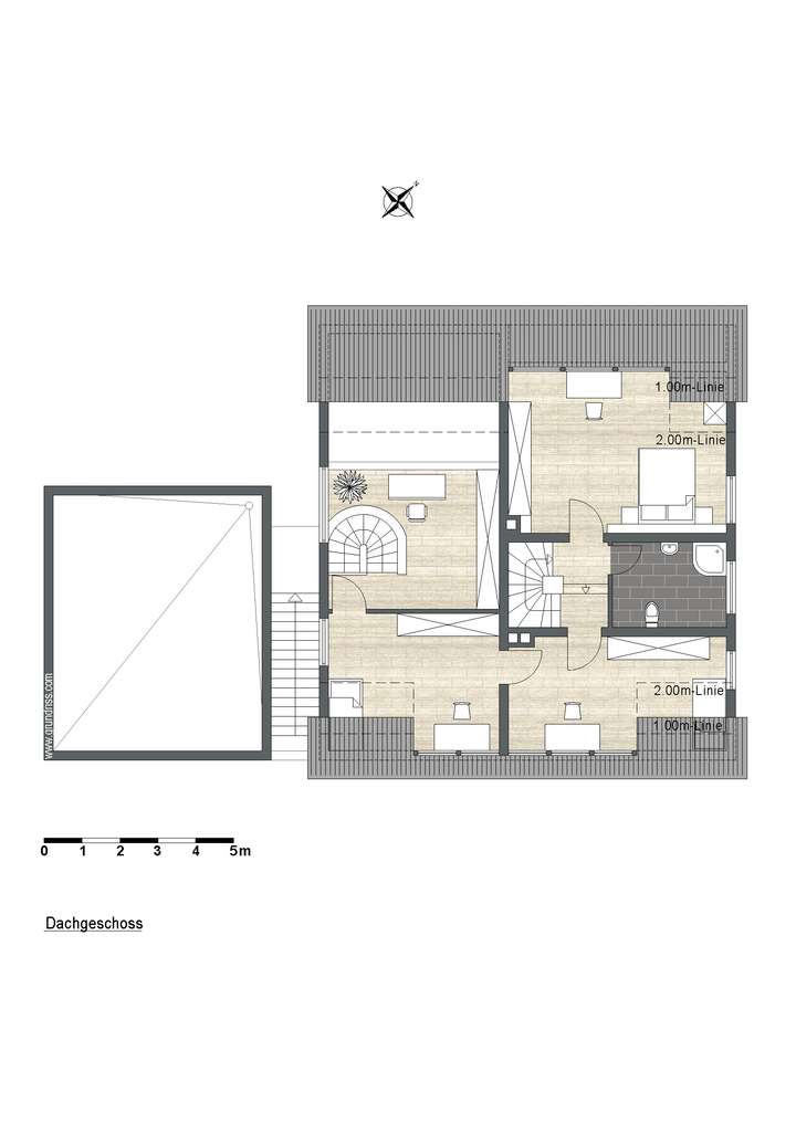 Dachgeschoss Grundriss 