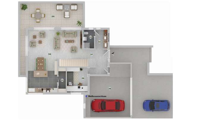 Grundriss Erdgeschoss Massione