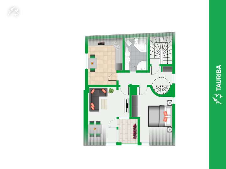 Grundriss Maisonette Wohnung i