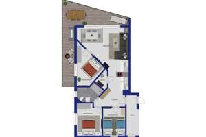 Exklusives Ferienapartment in Travemünde – Dünenidylle am Hafen – Die vollständige Adresse der Immobilie erhältst du vom Anbieter., 23570 Travemünde, Lübeck – Vorschaubild 13