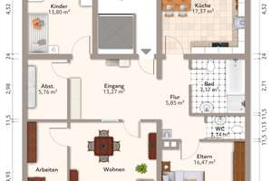 Großzügige 4-Raum-Wohnung mit ca. 115 m², Gäste-WC und Stellplatzoption – 39112 Sudenburg, Magdeburg – Vorschaubild 18