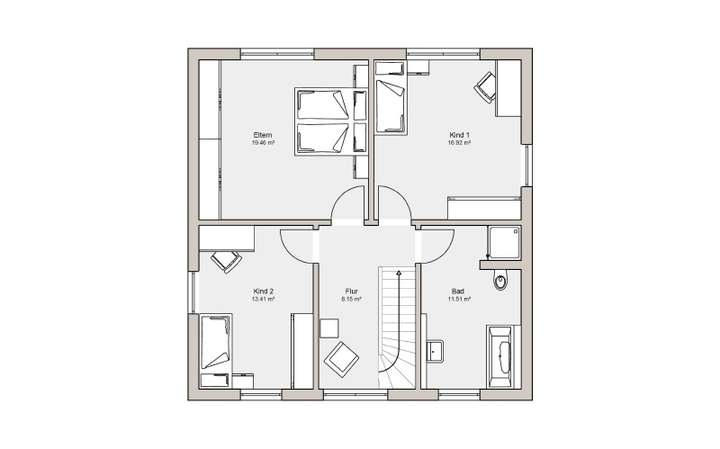 Grundriss Obergeschoss