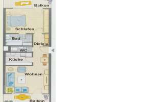 Helle 2-Zimmer Wohnung, 2 Balkone, Einbauküche, Garage im Herzen der Waldsiedlung – 51375 Schlebusch, Leverkusen – Vorschaubild 16