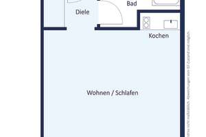 attraktiv vermietete 1-Zimmer-Kapitalanlage mit Stellplatz in Düsseldorf-Hassels – 40599 Hassels, Düsseldorf – Vorschaubild 9