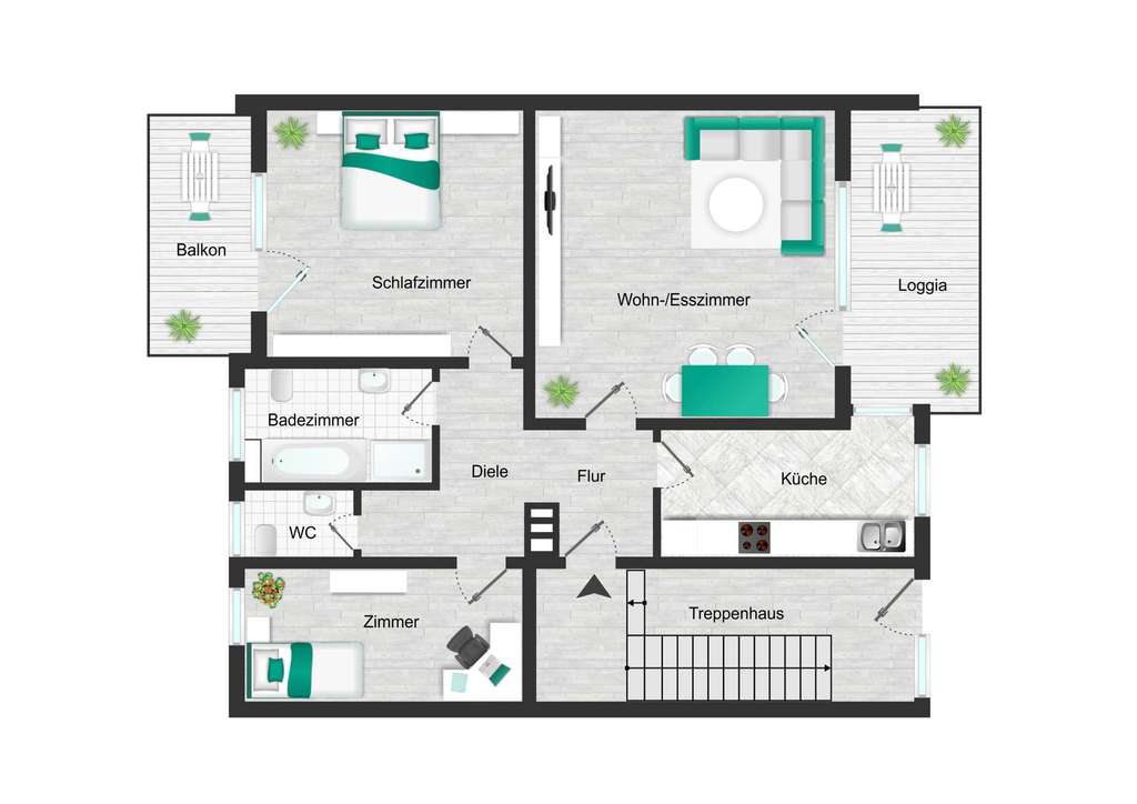 Immobilie in Bad Breisig - Kapitalanlage - 3-Zimmer Erdgeschosswohnung in Bad Breisig - Bild 2