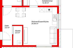 Neubau 2-Zimmer-Wohnung OG mit Balkon – Die vollständige Adresse der Immobilie erhältst du vom Anbieter., 74532 Ilshofen – Vorschaubild 5