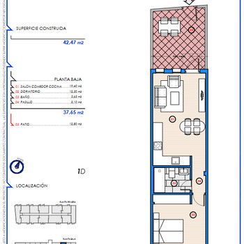 ERDGESCHOSSWOHNUNG MIT 1 SCHLAFZIMMER, TERRASSE UND GARAGE FÜR 99.000 EUR!