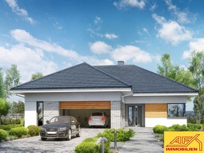 Wo möchten Sie diesen Bungalow mit Doppelgarage bauen?