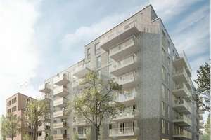 Neubau-Erstbezug im 5. OG - 2-Zimmer mit Balkon & Blick ins Grüne in aufstrebendem Quartier – Marckmannstraße 59, 20539 Rothenburgsort, Hamburg – Vorschaubild 1