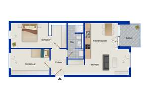 Wasserlage an der Dahme: Bezugsfreie 3-Zimmer-Wohnung mit Aufzug und Süd Loggia in Köpenick – Die vollständige Adresse der Immobilie erhältst du vom Anbieter., 12527 Grünau, Berlin – Vorschaubild 16