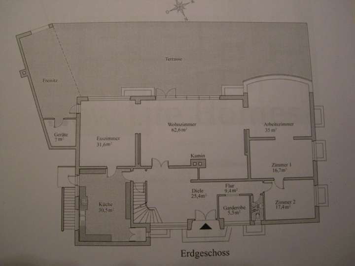 Grundriss Erdgeschoss ca:265m²