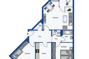 Ansprechende 3-Zimmer-Wohnung mit Balkon in Duisburg