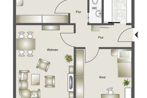 Zum Einzug bereit - attraktive 3-Zi.- Wohnung mit Dachterrasse in beliebter Wohnlage – 70567 Möhringen-Ost, Stuttgart – Vorschaubild 27
