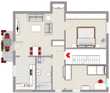 OPTIMALE RAUMAUSNUTZUNG==ADOLFSTR.==3-RAUMWHG.==1.OG==BALKON==EBK==GARTEN