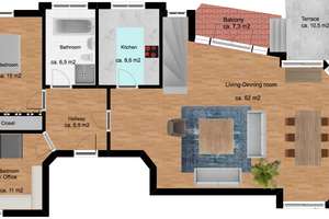 International School: Elegante 4-5 Zimmer Wohnung / Duplex Apartment for Rent, 4 bedrooms – Die vollständige Adresse der Immobilie erhältst du vom Anbieter., 22609 Nienstedten, Hamburg – Vorschaubild 21