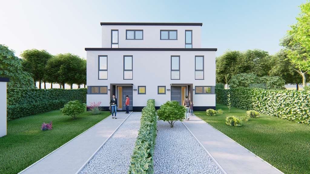 BOCKUM - Modernes Bauhaus mit Doppelgarage, PV-Anlage, Wärmepumpe und Grundstück in gewachsener Lage