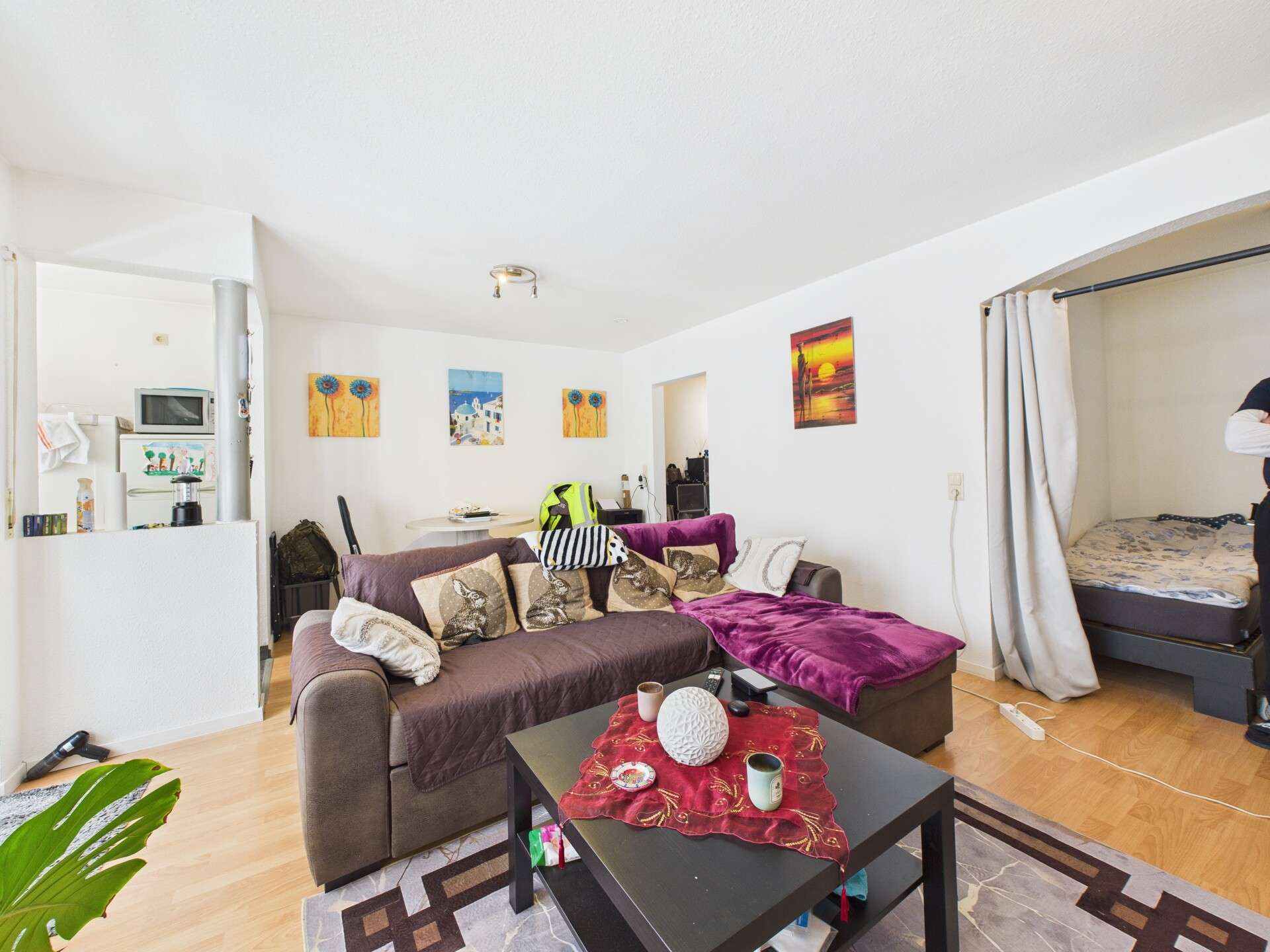 Immobilie in Ditzingen - Helle 1,5-Zimmer-Erdgeschosswohnung mit Süd-Balkon in ruhiger Lage von Ditzingen - Bild 1