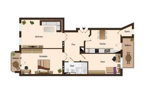 Top aufgestellt mit dieser Wohnung: 3 Zimmer, Aufzug, Balkon, Fernwärme, solides Denkmalobjekt! – Die vollständige Adresse der Immobilie erhältst du vom Anbieter., 1307 Johannstadt-Nord, Dresden – Vorschaubild 16