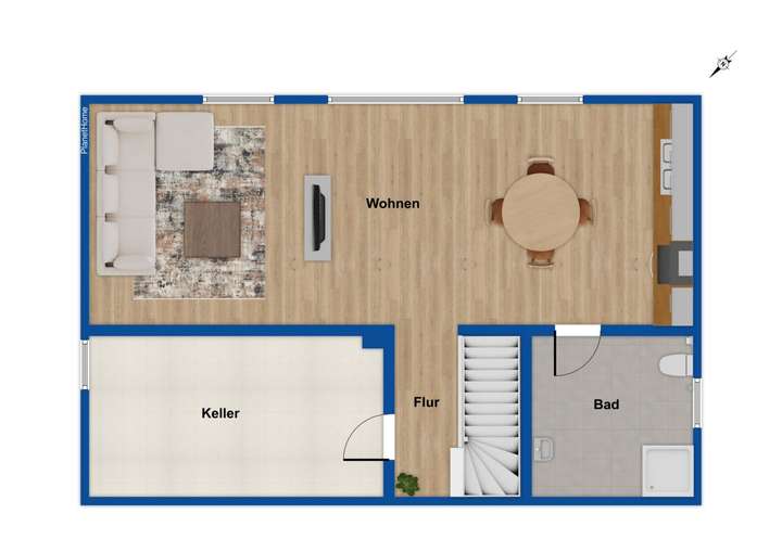 geplantes Untergeschoss