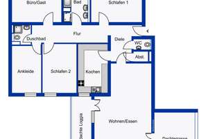 Exklusive 5 Zimmer Dachterrassen-Wohnung  in attraktiver Lage mit Ost- und West- Terrasse – Die vollständige Adresse der Immobilie erhältst du vom Anbieter., 81925 Oberföhring, München – Vorschaubild 11