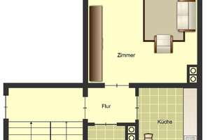 In zentraler Lage  - Helle 1-Zimmer-Wohnung in Wuppertal Elberfeld – Viehhofstraße 11, 42117 Elberfeld, Wuppertal – Vorschaubild 3