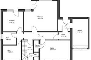 Herrliche Lage - Bungalow mit ausgebautem Dachgeschoss auf Erbpachtgrundstück in Rastede (Obj. Nr.:  – Ammerland (Kreis) – Vorschaubild 18