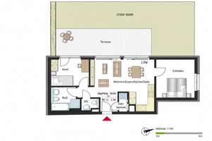 3-Zimmer-Wohnung in Stadtpark Carré Emiliengarten Stuttgart-Vaihingen – Die vollständige Adresse der Immobilie erhältst du vom Anbieter., 70563 Vaihingen-Mitte, Stuttgart – Vorschaubild 2